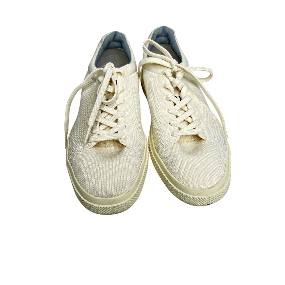 Rothy's RS02 Bone Low-Top Sneaker Breathable Flexible Knit Upper W 8.5/ M 7